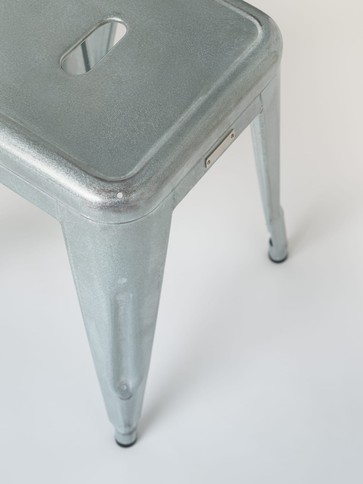 H65 Stool - Galvanized Varnished