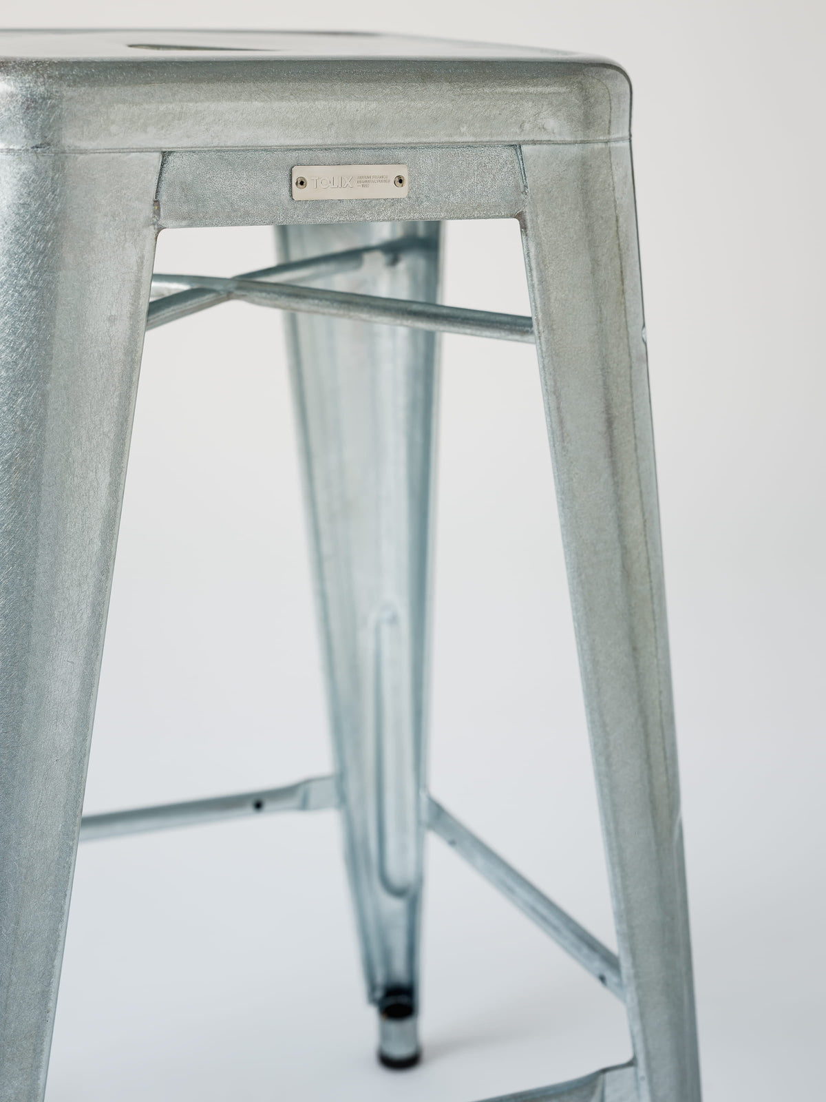 H75 Stool - Galvanized Varnished